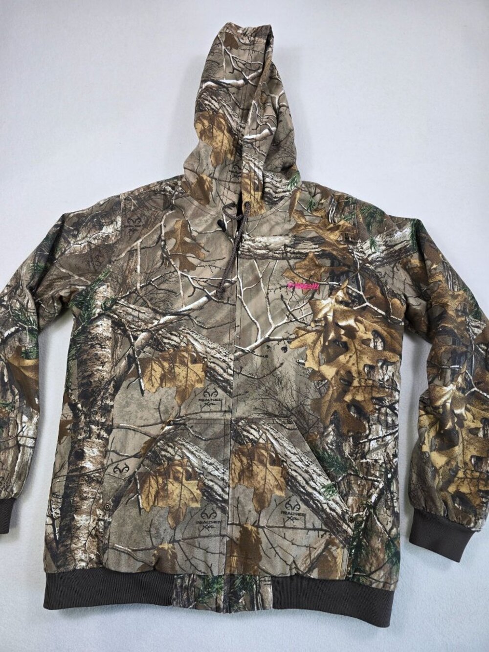 Magellan Outdoors Womens XL Camouflage Hoodie Jacket Camo Hunting Coat